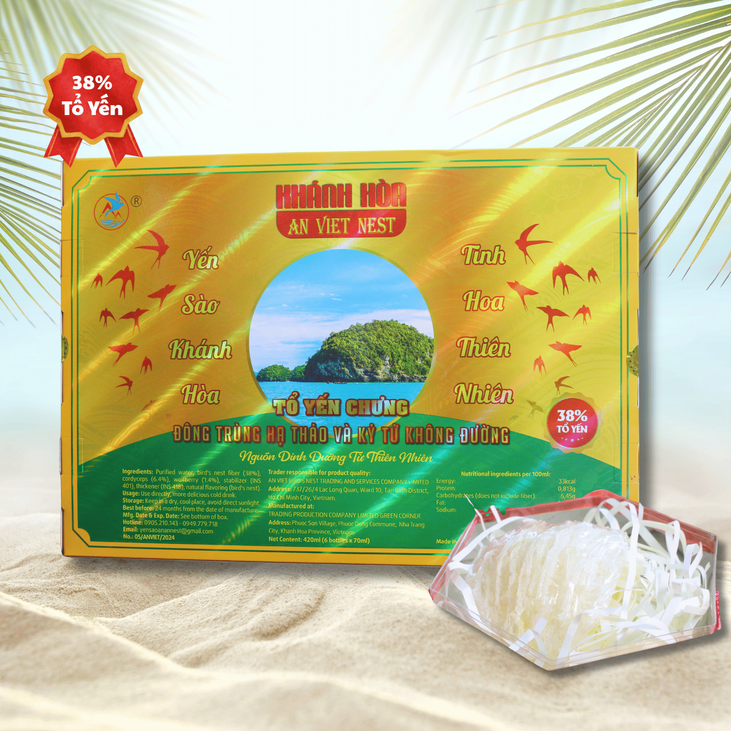 Tổ Yến Chưng Đông Trùng Hạ Thảo & Kỷ Tử (Không Đường – 38% Tổ Yến) - Ảnh 8